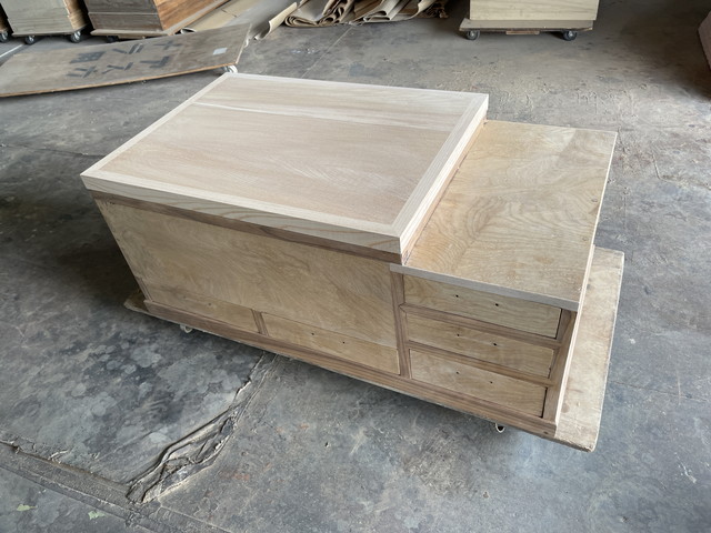 長火鉢に蓋を作る