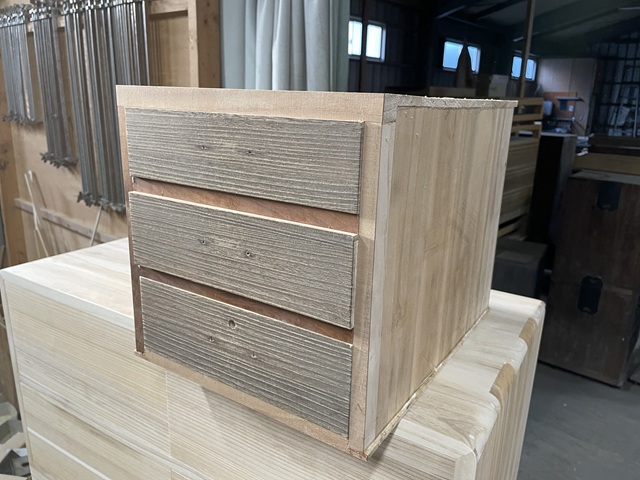 小物箪笥の制作