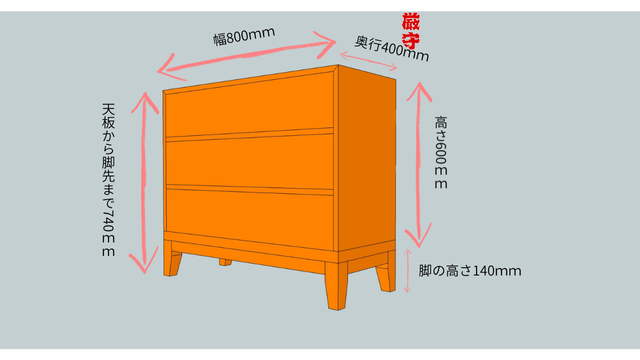 リメイク寸法図