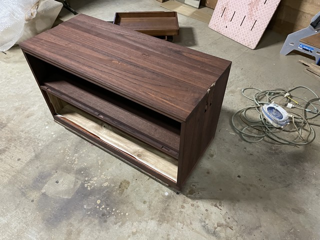 桐箪笥をリメイク