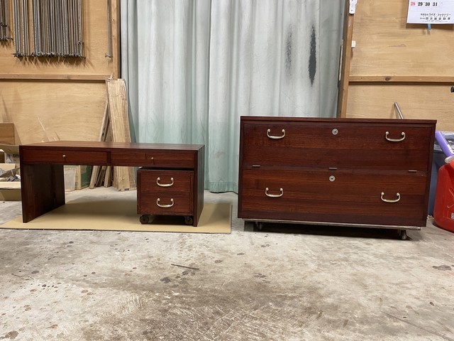 桐箪笥をリメイク