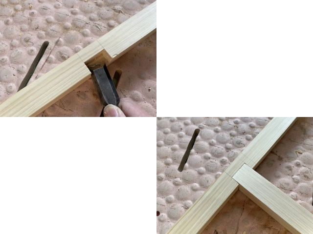 箪笥の脚を制作